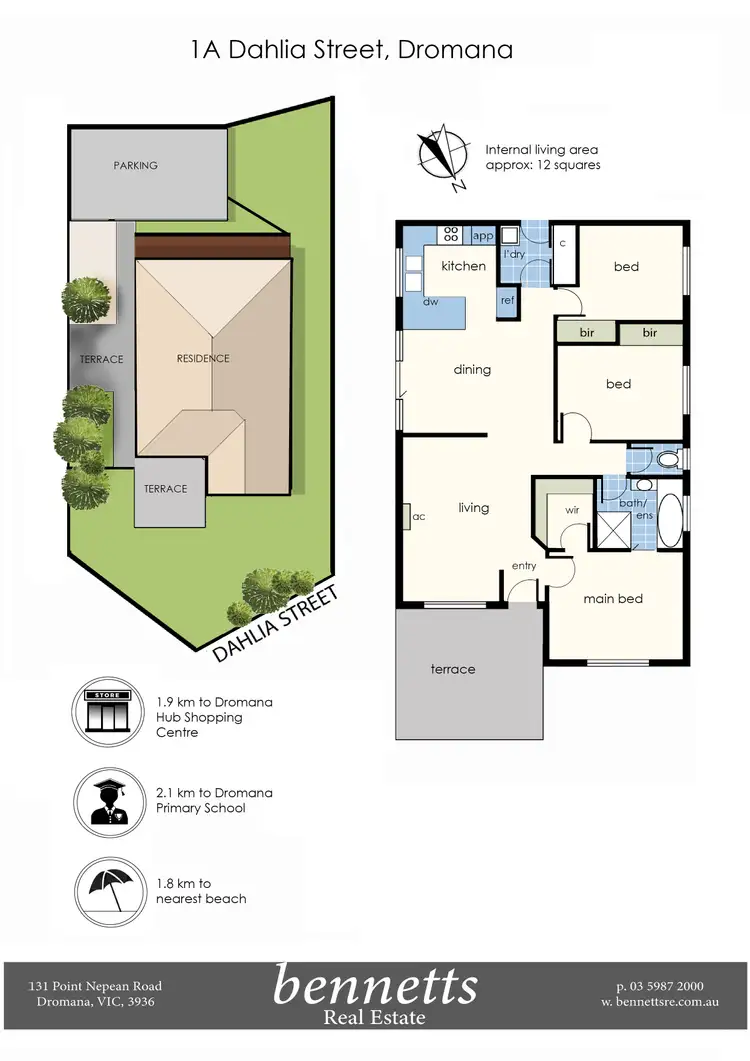 Floorplan of Homely house listing, 1A Dahlia Street, Dromana VIC 3936