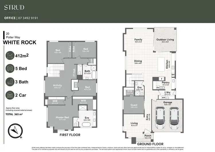 Floorplan of Homely house listing, 20 Potter Way, White Rock QLD 4306