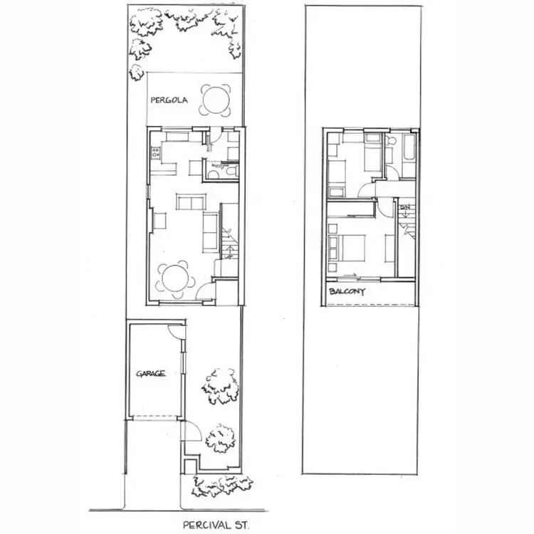 Floorplan of Homely townhouse listing, 2/3 Percival Street, Glenelg SA 5045
