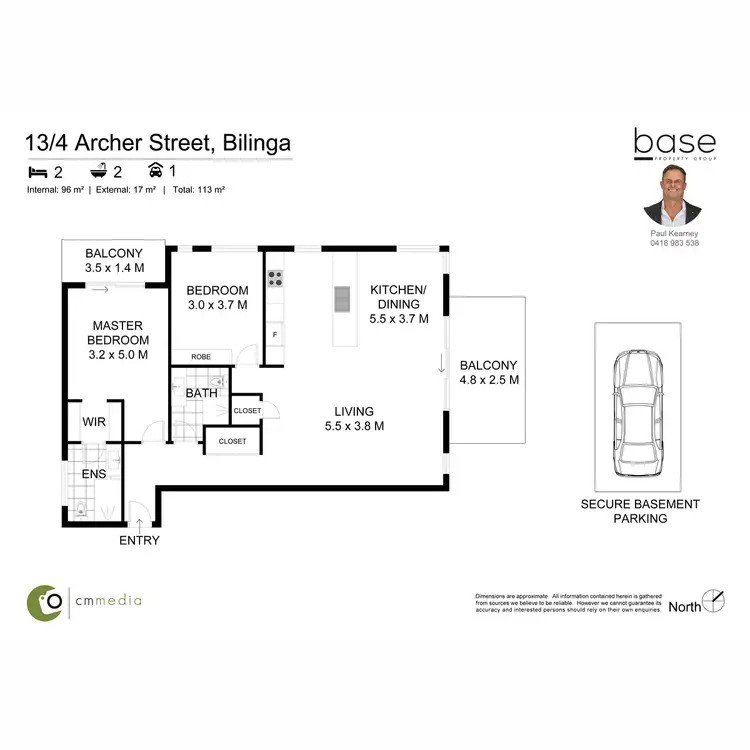 Floorplan of Homely apartment listing, 13/4 Archer Street, Bilinga QLD 4225