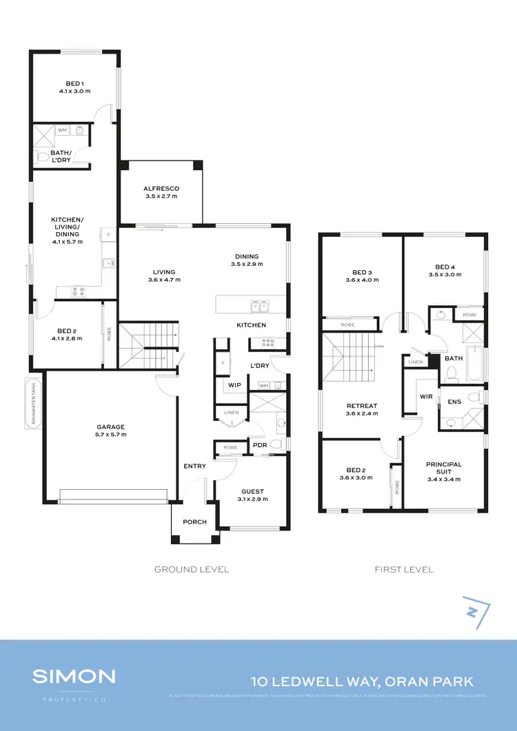 Floorplan of Homely house listing, 10 Ledwell Way, Oran Park NSW 2570