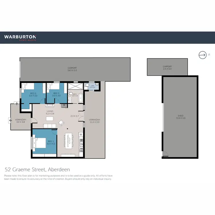 Floorplan of Homely house listing, 52 Graeme Street, Aberdeen NSW 2336