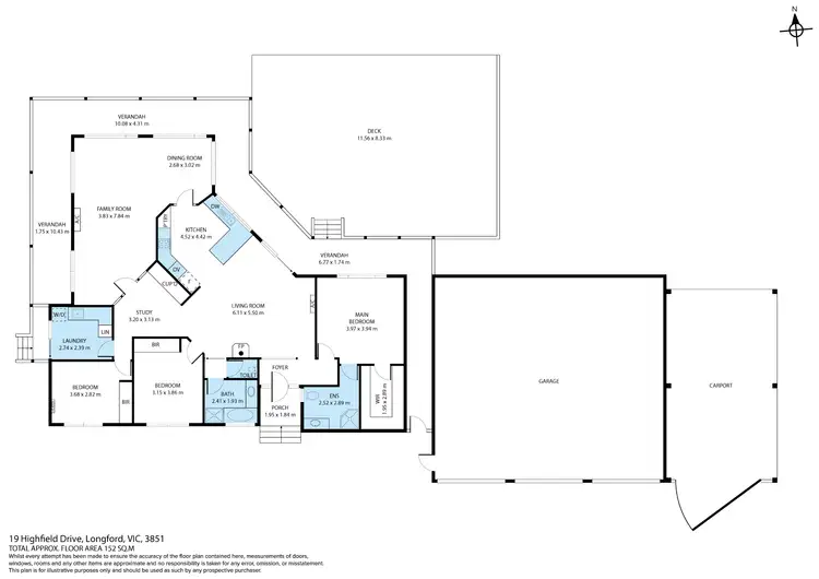 Floorplan of Homely house listing, 19 Highfield Drive, Longford VIC 3851