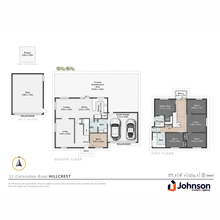 Floorplan of Homely house listing, 11-13 Coronation Road, Hillcrest QLD 4118