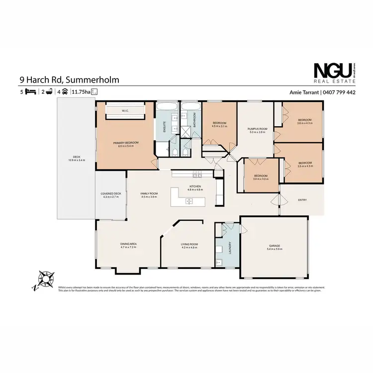 Floorplan of Homely rural property listing, 9 Harch Road, Summerholm QLD 4341