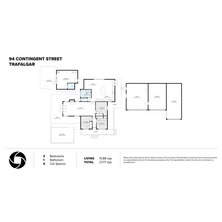 Floorplan of Homely house listing, 94 Contingent Street, Trafalgar VIC 3824