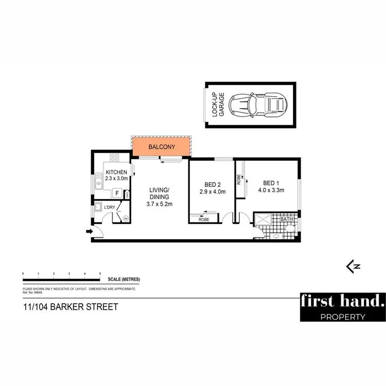 Floorplan of Homely unit listing, 11/104 Barker Street, Kingsford NSW 2032