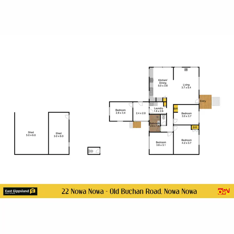 Floorplan of Homely house listing, 22 Nowa Nowa - Old Buchan Road, Nowa Nowa VIC 3887