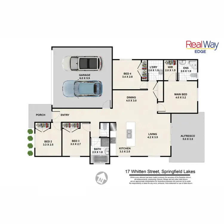 Floorplan of Homely house listing, 17 Whitten Street, Springfield Lakes QLD 4300