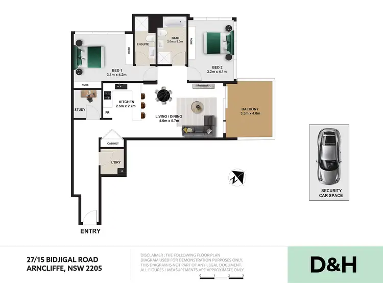 Floorplan of Homely apartment listing, 27/15 Bidjigal Road, Arncliffe NSW 2205