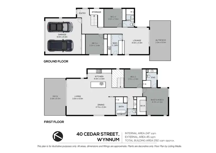 Floorplan of Homely house listing, 40 Cedar Street, Wynnum QLD 4178