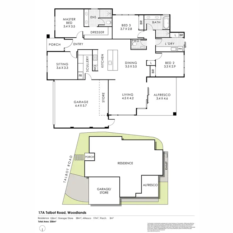Floorplan of Homely house listing, 17A and B Talbot Road, Woodlands WA 6018