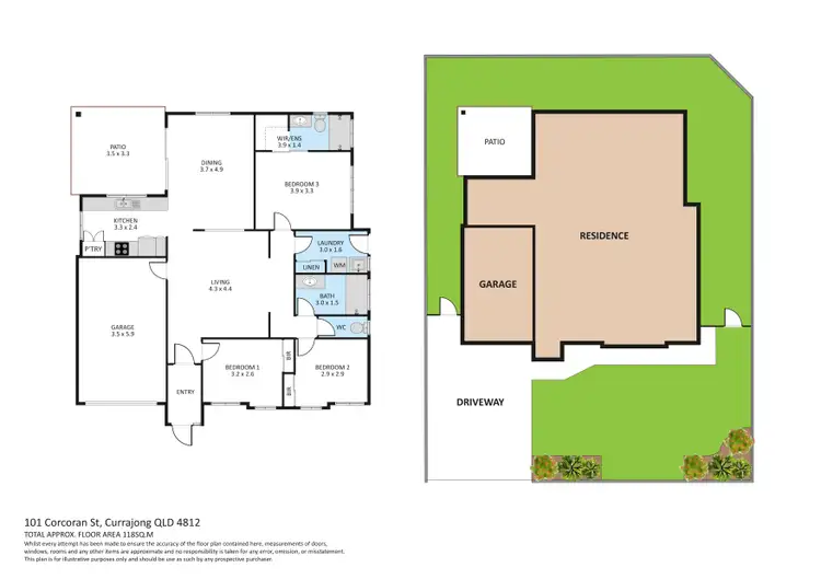 Floorplan of Homely house listing, 101 Corcoran Street, Currajong QLD 4812