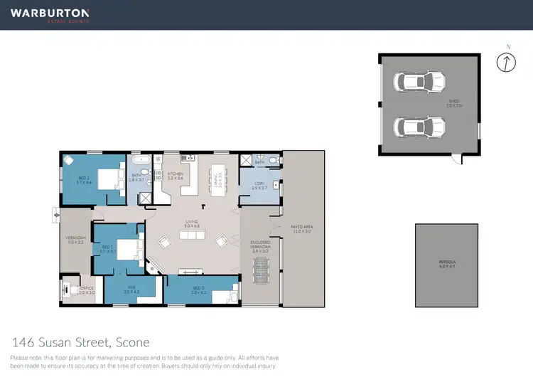 Floorplan of Homely house listing, 146 Susan Street, Scone NSW 2337