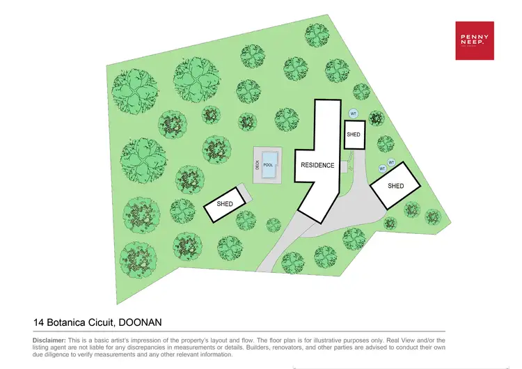 Floorplan of Homely house listing, 14 Botanica Circuit, Doonan QLD 4562