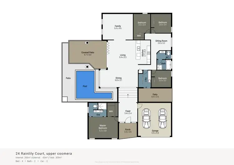 Floorplan of Homely house listing, 24 Rainlily Crescent, Upper Coomera QLD 4209