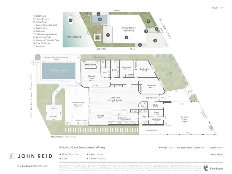 Floorplan of Homely house listing, 8 Nootka Court, Broadbeach Waters QLD 4218