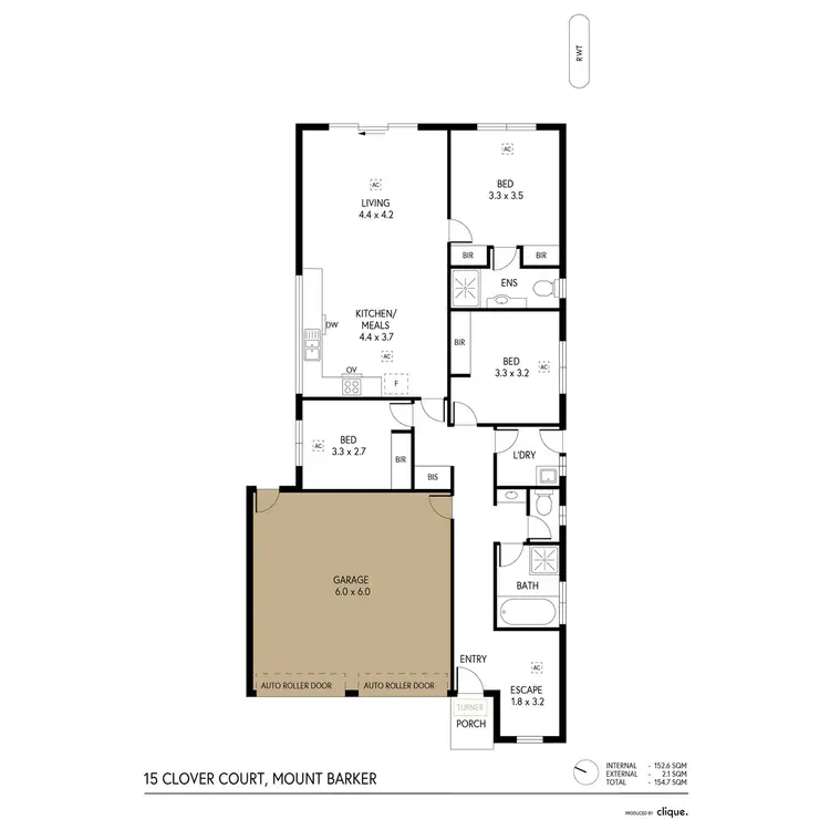 Floorplan of Homely house listing, 15 Clover Court, Mount Barker SA 5251