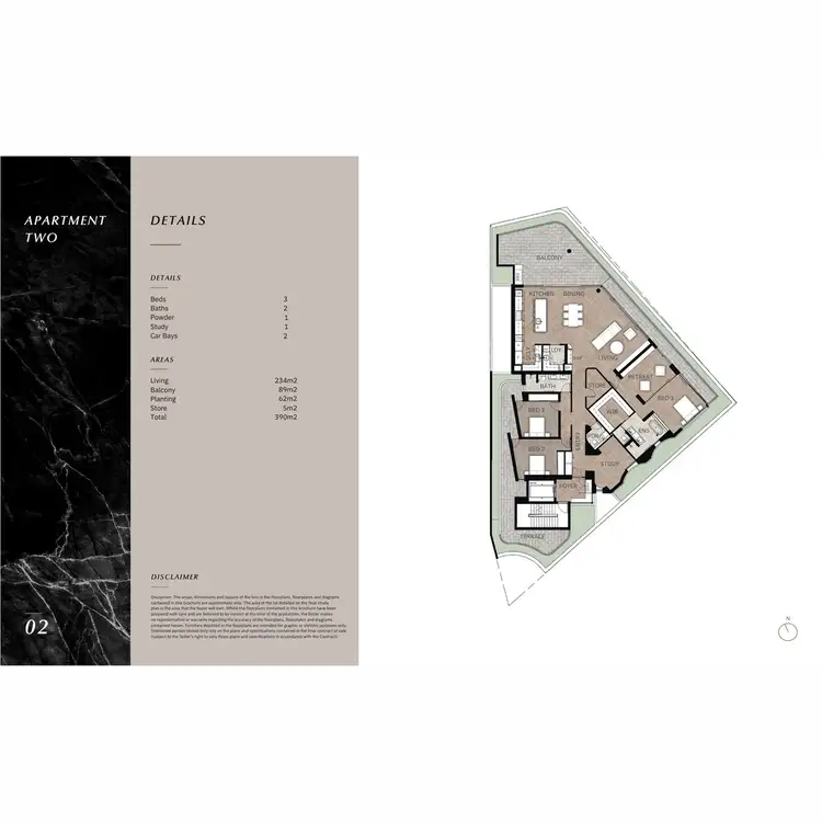 Floorplan of Homely apartment listing, Apartment 2/65 Canning Beach Road, Applecross WA 6153
