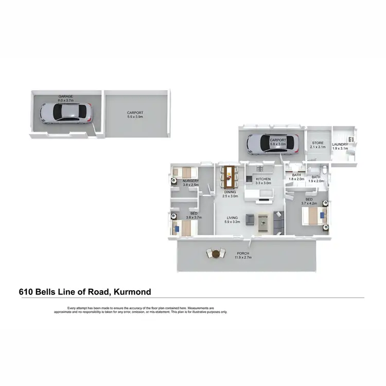 Floorplan of Homely house listing, 610 Bells Line of Road, Kurmond NSW 2757