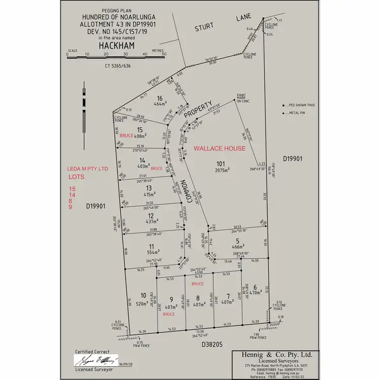 Floorplan of Homely land listing, LOT 8,9,14 and 15, 31 Sturt Lane, Onkaparinga Heights SA 5163