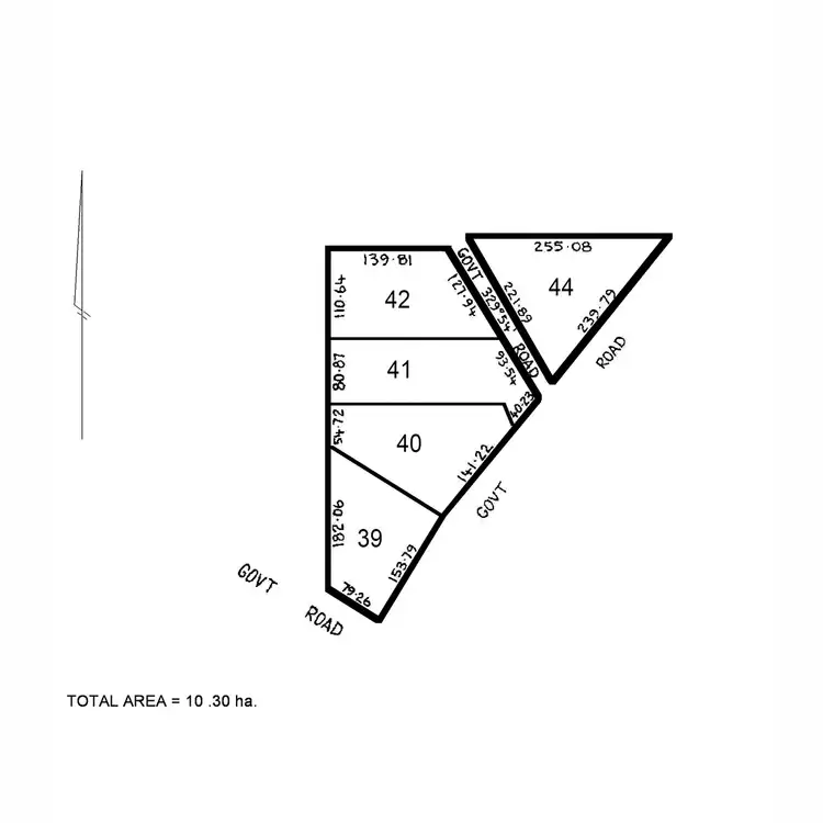 Floorplan of Homely land listing, LOT 39-42 & 44 Back Maffra Road, Sale VIC 3850