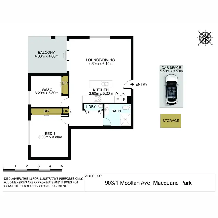 Floorplan of Homely apartment listing, 903/1 Mooltan Avenue, Macquarie Park NSW 2113