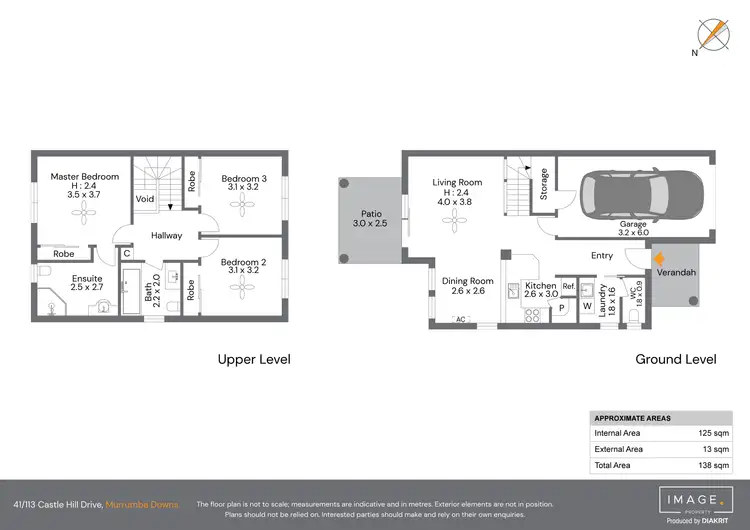 Floorplan of Homely townhouse listing, 41/113 Castle Hill Drive, Murrumba Downs QLD 4503