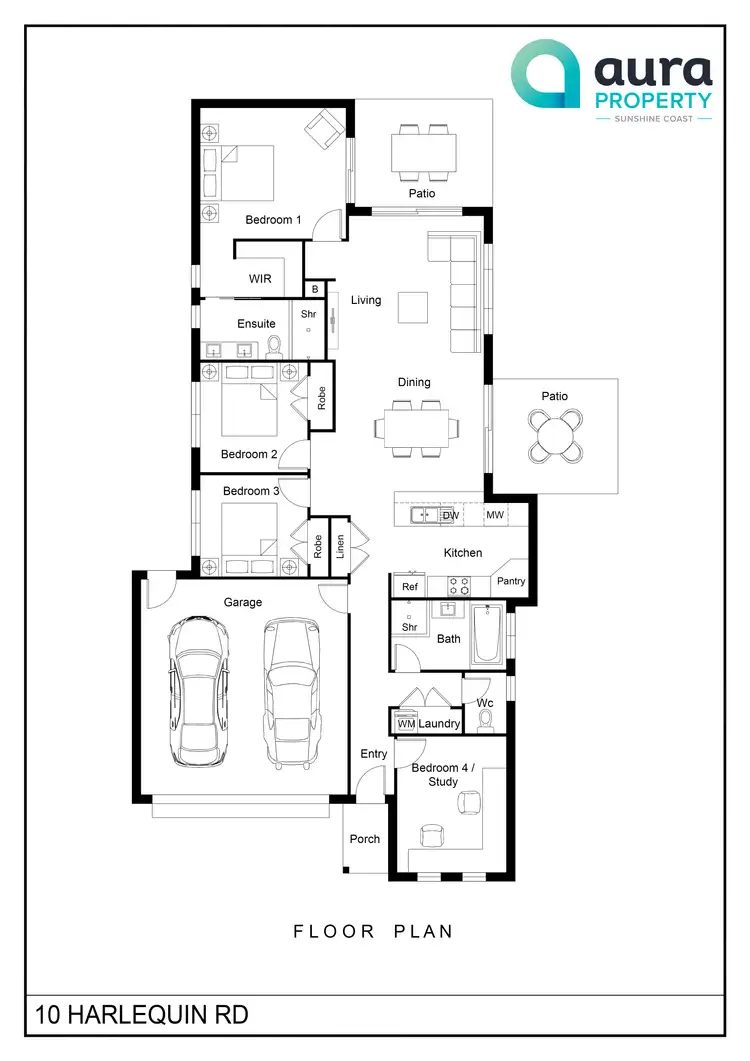 Floorplan of Homely house listing, 10 Harlequin Road, Palmview QLD 4553