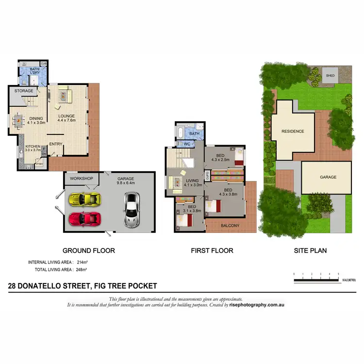 Floorplan of Homely house listing, 28 Donatello Street, Fig Tree Pocket QLD 4069
