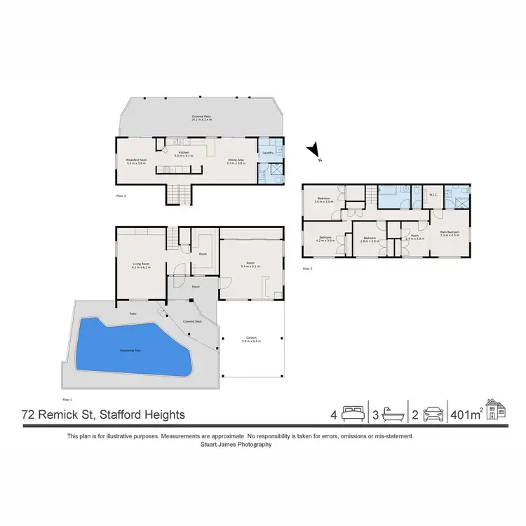 Floorplan of Homely house listing, 72 Remick Street, Stafford Heights QLD 4053