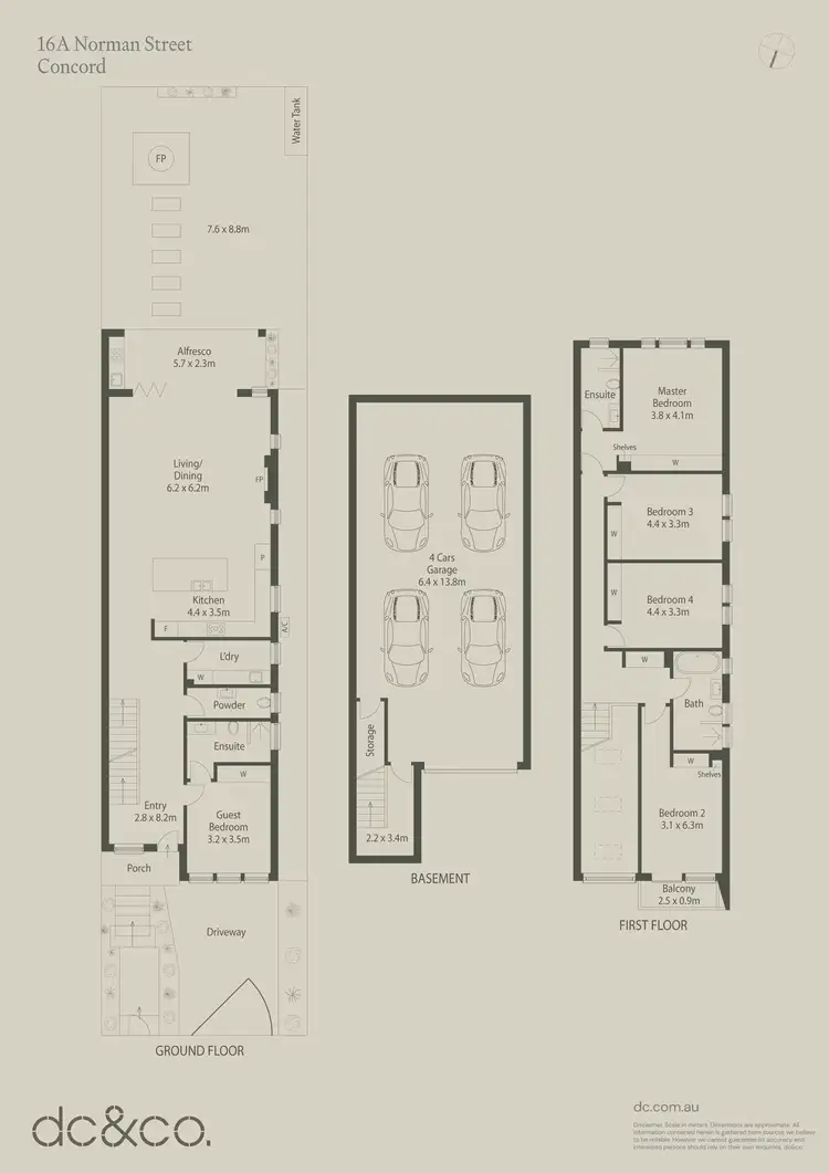 Floorplan of Homely semi-detached listing, 16A Norman Street, Concord NSW 2137