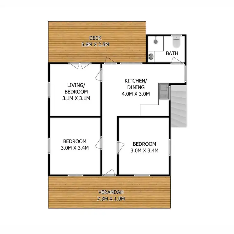 Floorplan of Homely house listing, 112 Latrobe Terrace, Paddington QLD 4064