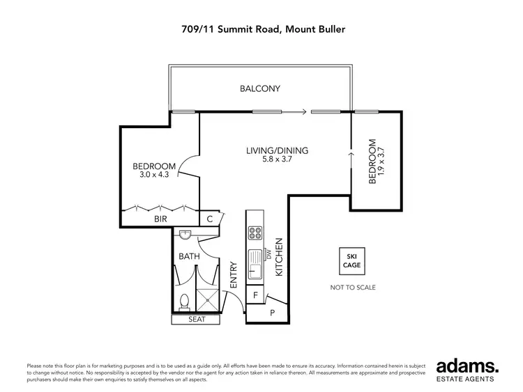 Floorplan of Homely apartment listing, 709/11 Summit Road, Mount Buller VIC 3723