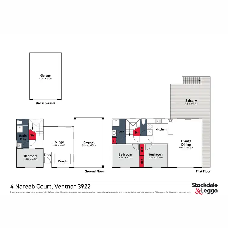 Floorplan of Homely house listing, 4 Nareeb Court, Ventnor VIC 3922