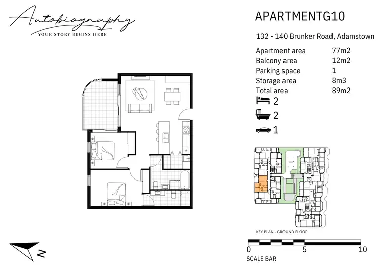 Floorplan of Homely apartment listing, 10/132-140 Brunker Road, Adamstown NSW 2289