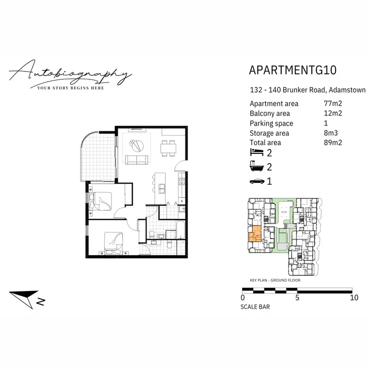 Floorplan of Homely apartment listing, 10/132-140 Brunker Road, Adamstown NSW 2289