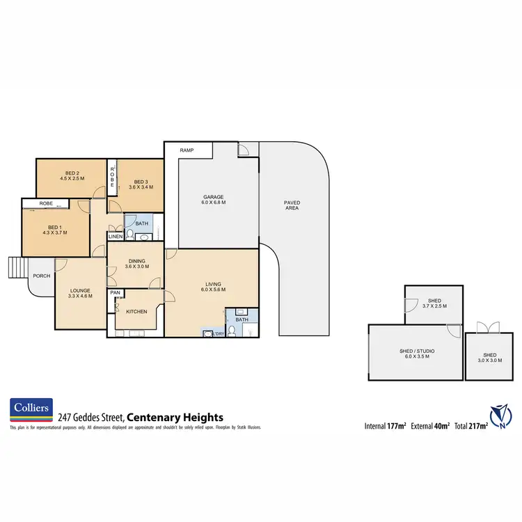 Floorplan of Homely house listing, 247 Geddes Street, Centenary Heights QLD 4350