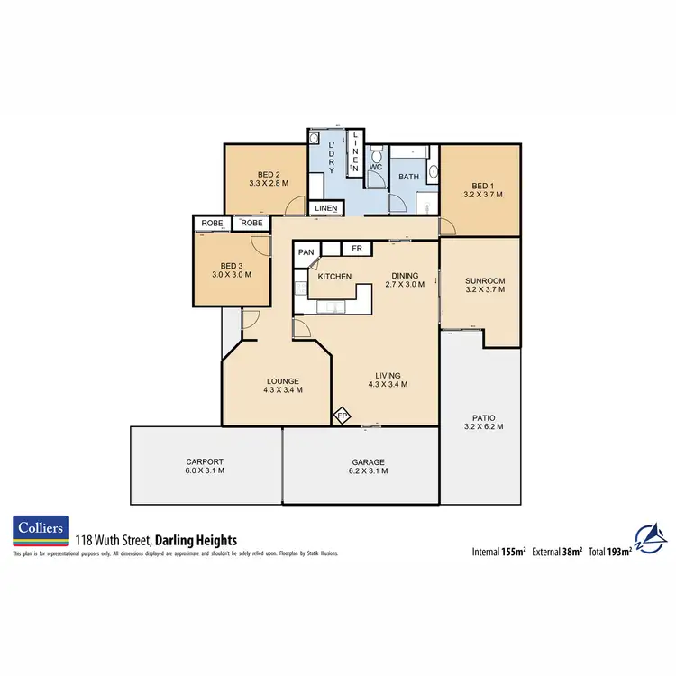 Floorplan of Homely house listing, 118 Wuth Street, Darling Heights QLD 4350