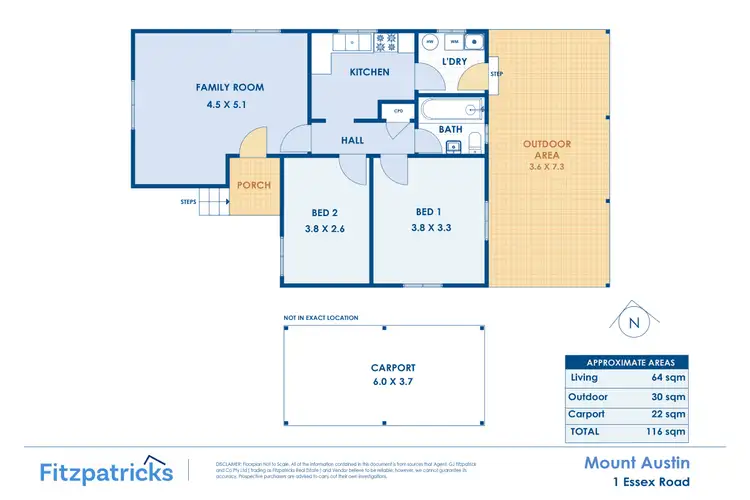 Floorplan of Homely house listing, 1 Essex Road, Mount Austin NSW 2650