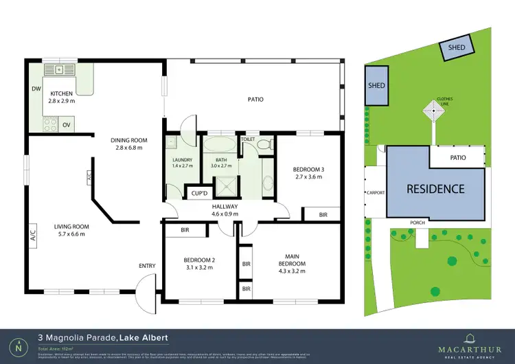 Floorplan of Homely house listing, 3 Magnolia Parade, Lake Albert NSW 2650