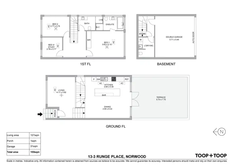 Floorplan of Homely house listing, 13/3 Runge Place, Norwood SA 5067
