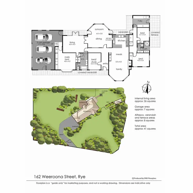 Floorplan of Homely house listing, 162 Weeroona Street, Rye VIC 3941