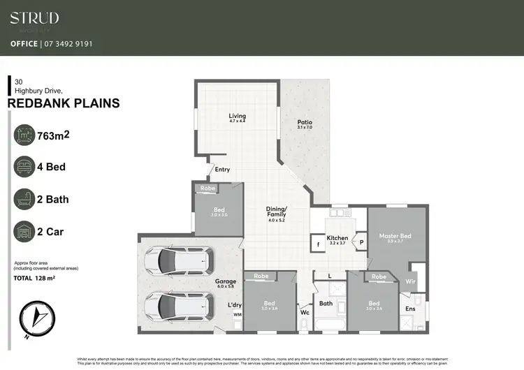 Floorplan of Homely house listing, 30 Highbury Drive, Redbank Plains QLD 4301