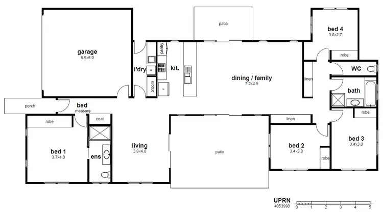 Floorplan of Homely house listing, Address available on request