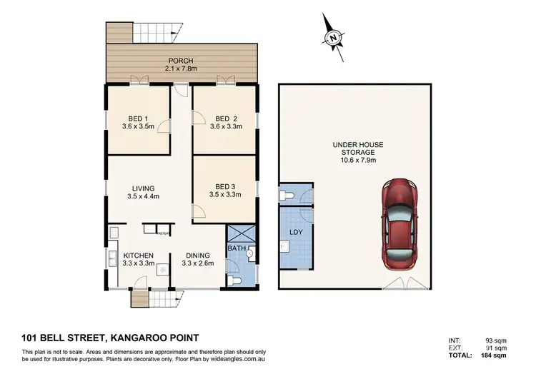 Floorplan of Homely house listing, 101 Bell Street, Kangaroo Point QLD 4169