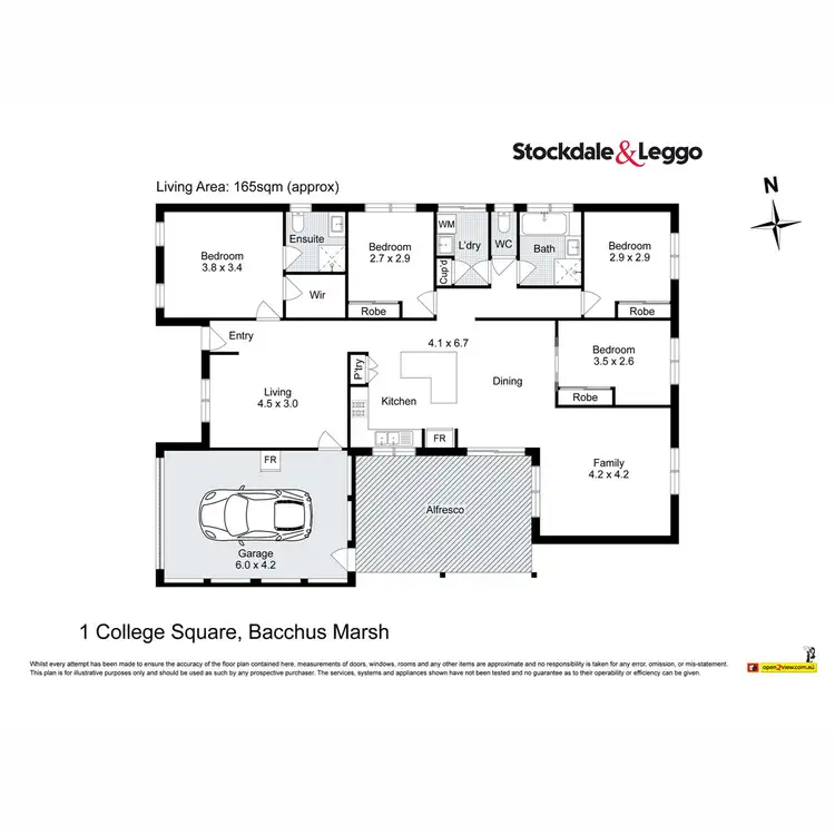 Floorplan of Homely house listing, 1 College Square, Bacchus Marsh VIC 3340