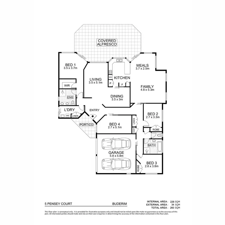 Floorplan of Homely house listing, 5 Pensey Court, Buderim QLD 4556