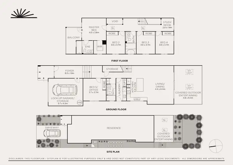 Floorplan of Homely semi-detached listing, 8B Rawson Parade, Caringbah South NSW 2229
