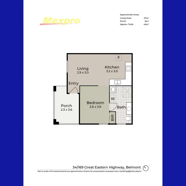 Floorplan of Homely unit listing, 34/169 Great Eastern Highway, Belmont WA 6104